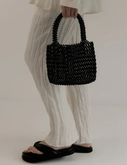Women La Tribe - BEADED BAG (BLACK)