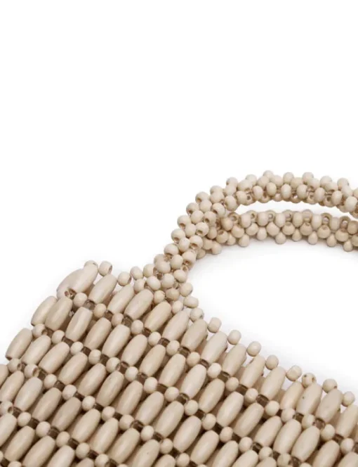 Women La Tribe - BEADED BAG (BONE)