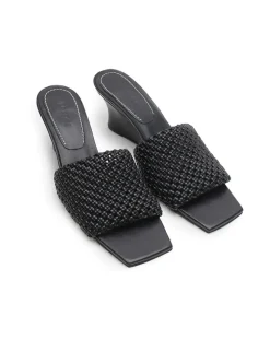 Women La Tribe - Braided Wedge Heel (Black)