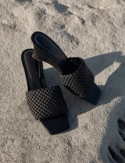 Women La Tribe - Braided Wedge Heel (Black)