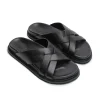 Women La Tribe - Cross Cut Slide (Black)
