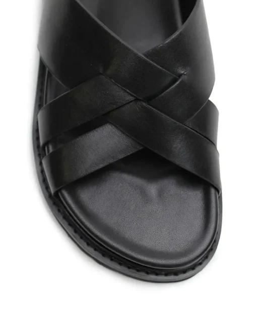 Women La Tribe - Cross Cut Slide (Black)
