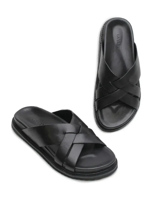 Women La Tribe - Cross Cut Slide (Black)