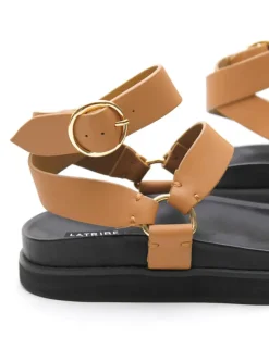 Women La Tribe - Platform Sandal (Light Tan)