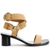 Women La Tribe - STUDDED HEEL (Light Tan)