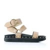 Women La Tribe - Studded Sandal (Nude / Gold)