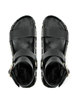 Women La Tribe - Studded Sandal (Black / Gold)