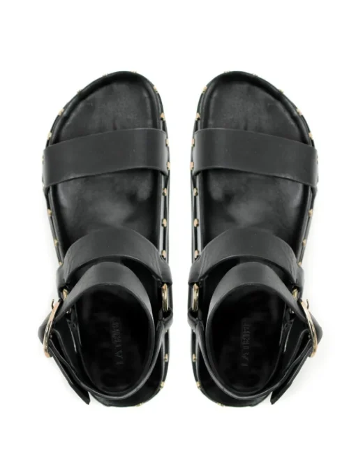Women La Tribe - Studded Sandal (Black / Gold)