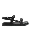 Women La Tribe - Thin Elke Braided Sandal (Black)