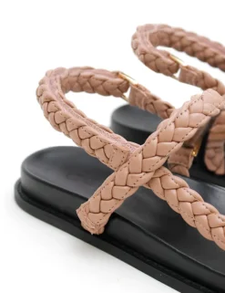 Women La Tribe - Thin Elke Braided Sandal (Rose)