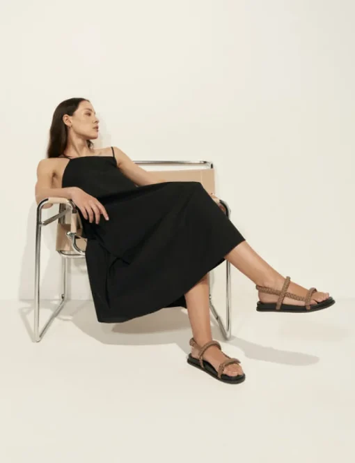 Women La Tribe - Thin Elke Braided Sandal (Mocha)