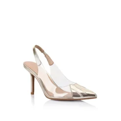 Women Lana Wilkinson - REMI PUMP (VINYLITE & GOLDE METALLIC PATENT LEATHER)