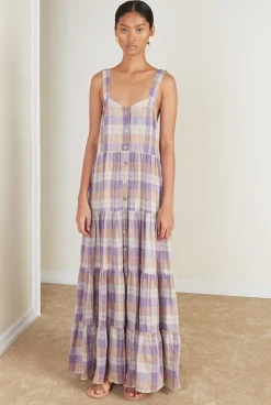 Magali Pascal - CALYPSO DRESS (PURPLE CHECK)