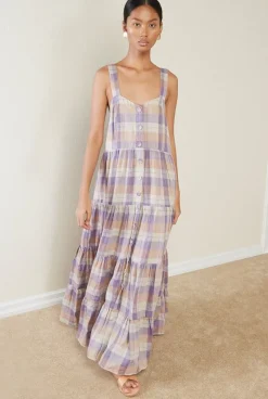 Magali Pascal - CALYPSO DRESS (PURPLE CHECK)
