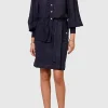 Women Ministry of Style - Eclectic Mini Skirt (French Navy) FINAL SALE