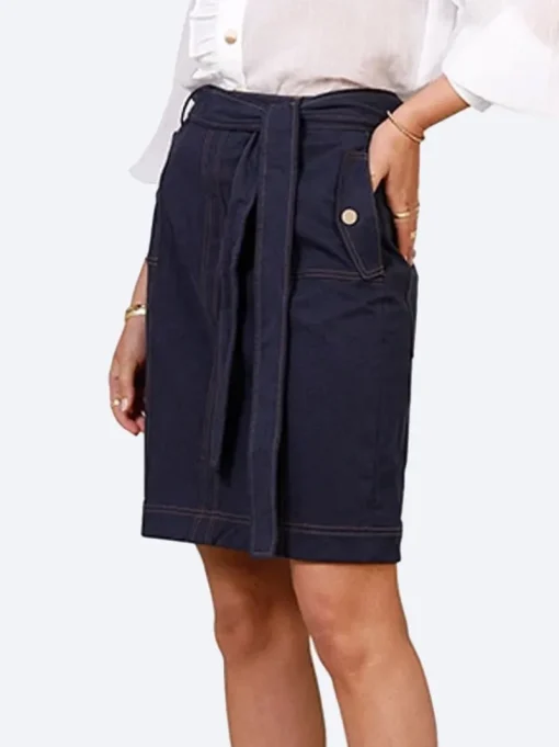 Women Ministry of Style - Eclectic Mini Skirt (French Navy) FINAL SALE