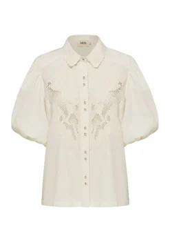 Ministry of Style - Flora Embroidery Blouse (Ivory)