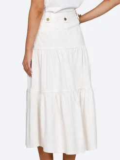Ministry of Style - Ryder Denim Midi Skirt (Unbleached) FINAL SALE