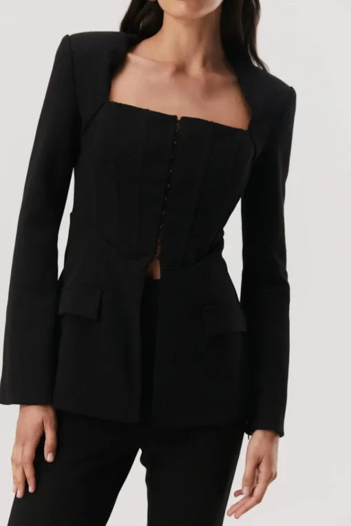Misha - ABENI STRUCTURED BLAZER (BLACK)
