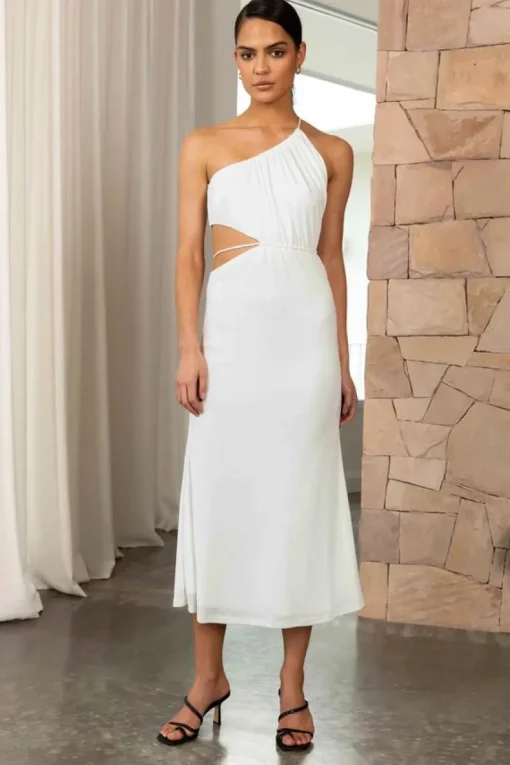 Misha - Adara Midi Dress (Ivory)