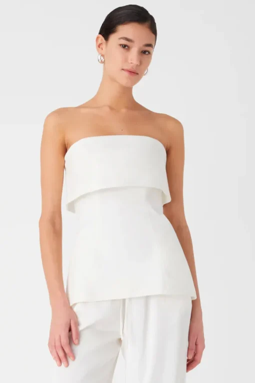 Misha - AMAR STRAPLESS TOP (IVORY)