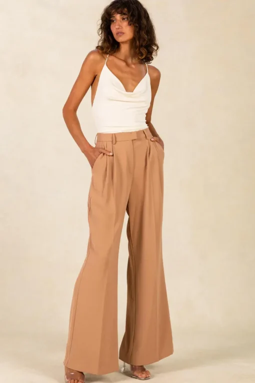 Misha - Anastasia Slinky Jersey Top (Warm Ivory)