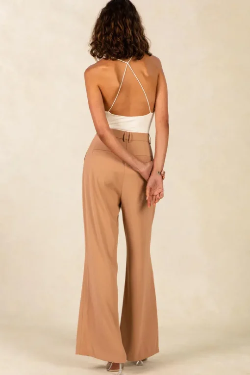 Misha - Anastasia Slinky Jersey Top (Warm Ivory)