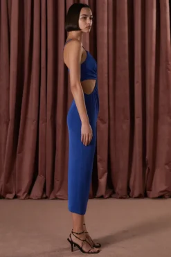 Misha - BERNETTE SLINKY JERSEY DRESS (Cobalt blue)