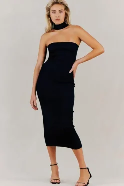 Misha - BRIANA RIB KNIT DRESS