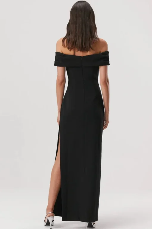 Misha - CAEL OFF SHOULDER GOWN (Black)