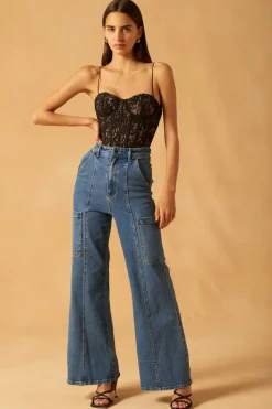 Misha - Doran Denim Jeans (Vintage Wash Blue)