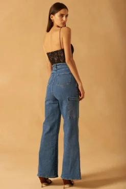 Misha - Doran Denim Jeans (Vintage Wash Blue)