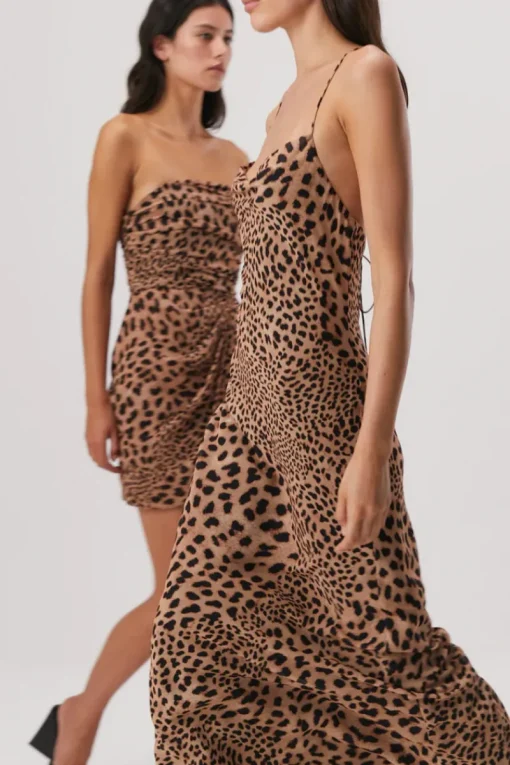 Misha - ELOWEN MAXI DRESS (SUNSET SAFARI ANIMAL PRINT)