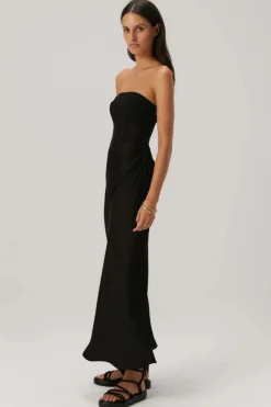Misha - ENORA MIDI DRESS (BLACK)