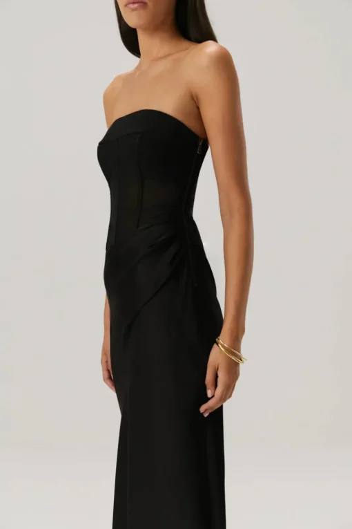 Misha - ENORA MIDI DRESS (BLACK)