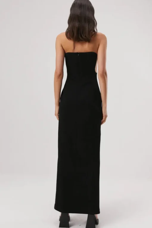 Misha - ENSLEY STRAPLESS GOWN (BLACK)