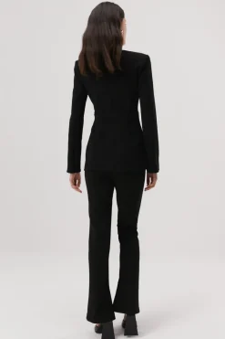 Women Misha - KILEY SPLIT DETAIL PANT (BLACK)
