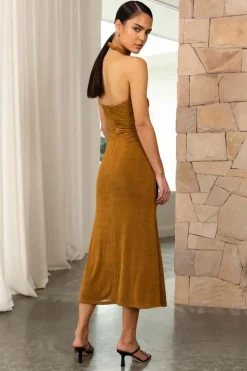 Misha - Lydia Midi Dress (Bronze)