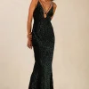 Misha - Wilma Maxi Dress (Burnt Out Blue Spot)