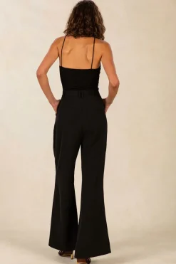 Misha -Jeanne Slinky Jersey Top (Black)