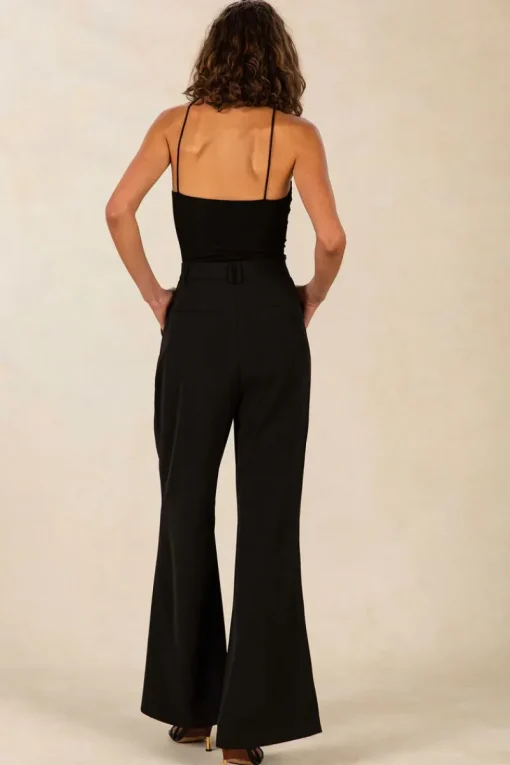 Misha -Jeanne Slinky Jersey Top (Black)