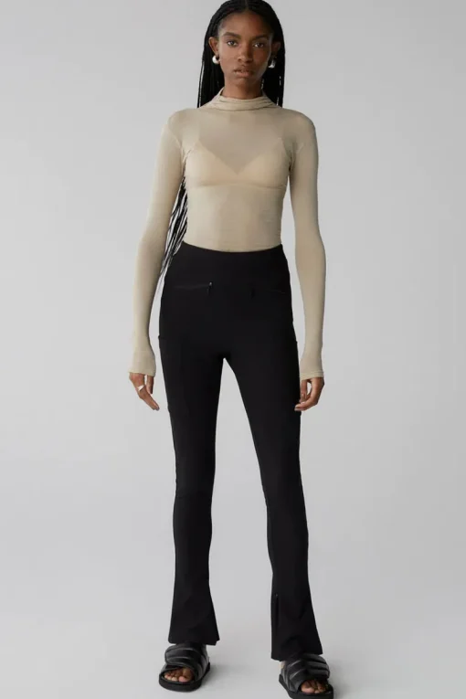 Women Misha Urban - BLAZE RIBBED PONTE PANT (Black)