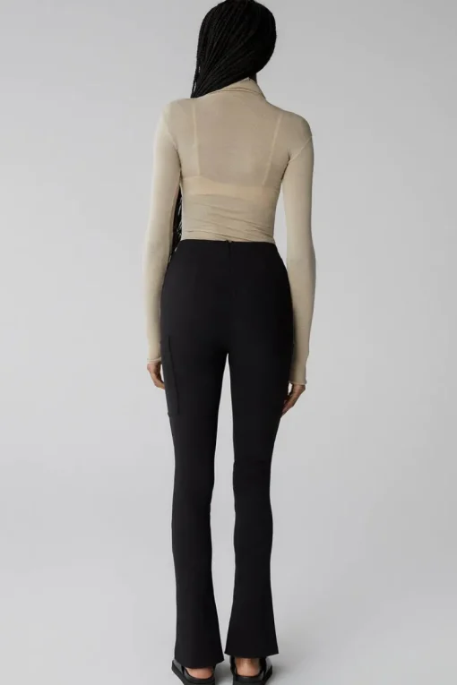 Women Misha Urban - BLAZE RIBBED PONTE PANT (Black)