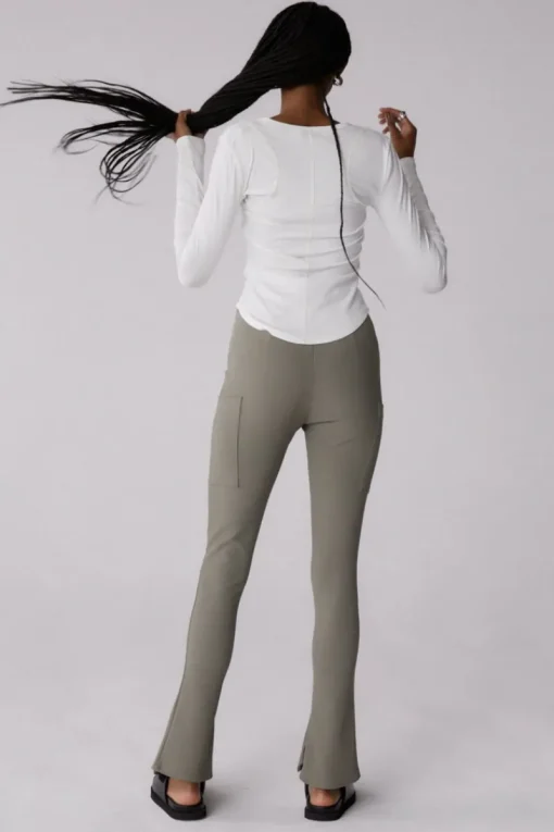 Misha Urban - BLAZE RIBBED PONTE PANT (SAGE)