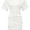 Misha Urban - BRENNA T-SHIRT MINI DRESS (Ivory)