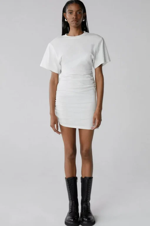 Misha Urban - BRENNA T-SHIRT MINI DRESS (Ivory)