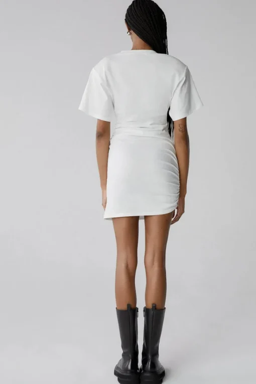 Misha Urban - BRENNA T-SHIRT MINI DRESS (Ivory)