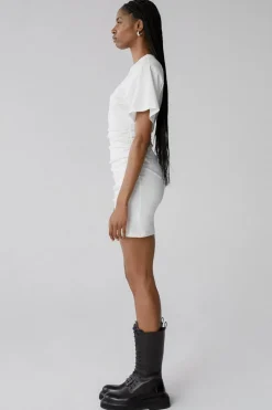 Misha Urban - BRENNA T-SHIRT MINI DRESS (Ivory)