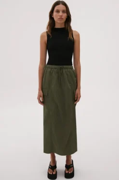Misha Urban - JALEN MIDI SKIRT (SAGE GREEN)