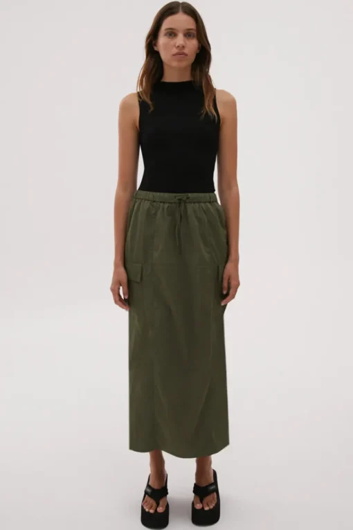 Misha Urban - JALEN MIDI SKIRT (SAGE GREEN)